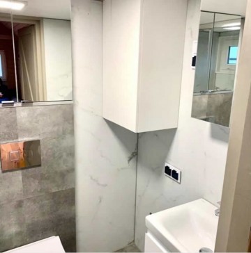 Badkamer houten stacaravan