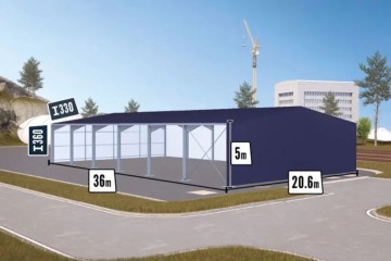 Industriele gebouwen open overkapping boerderij