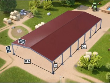 Omheining rijbak voor paarden paardrijbak 206x42x5mt