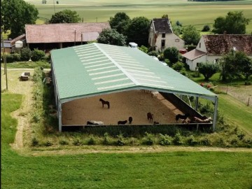Omheining rijbak voor paarden paardrijbak 206x48x5m