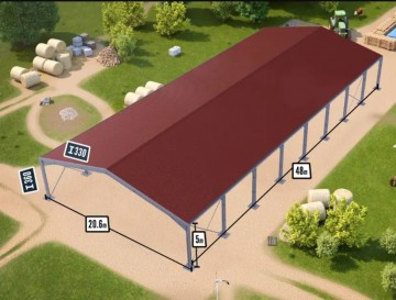 Omheining rijbak voor paarden paardrijbak 206x48x5m1