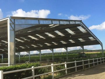 Omheining rijbak voor paarden