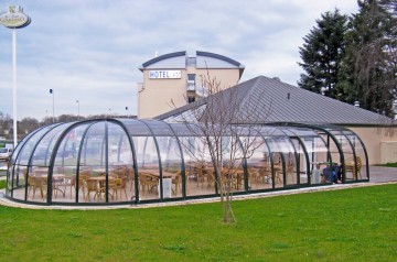 Terras overkapping horeca glass