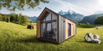 Tiny house met tussen vloer mezzanine entresol